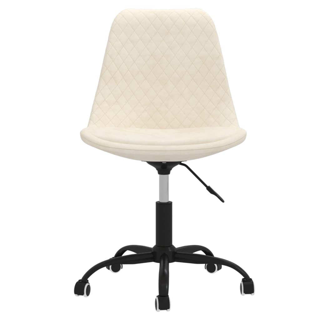 Bürostuhl Drehbar Creme Stoff