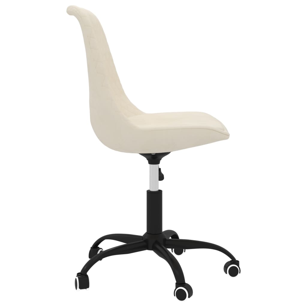 Bürostuhl Drehbar Creme Stoff