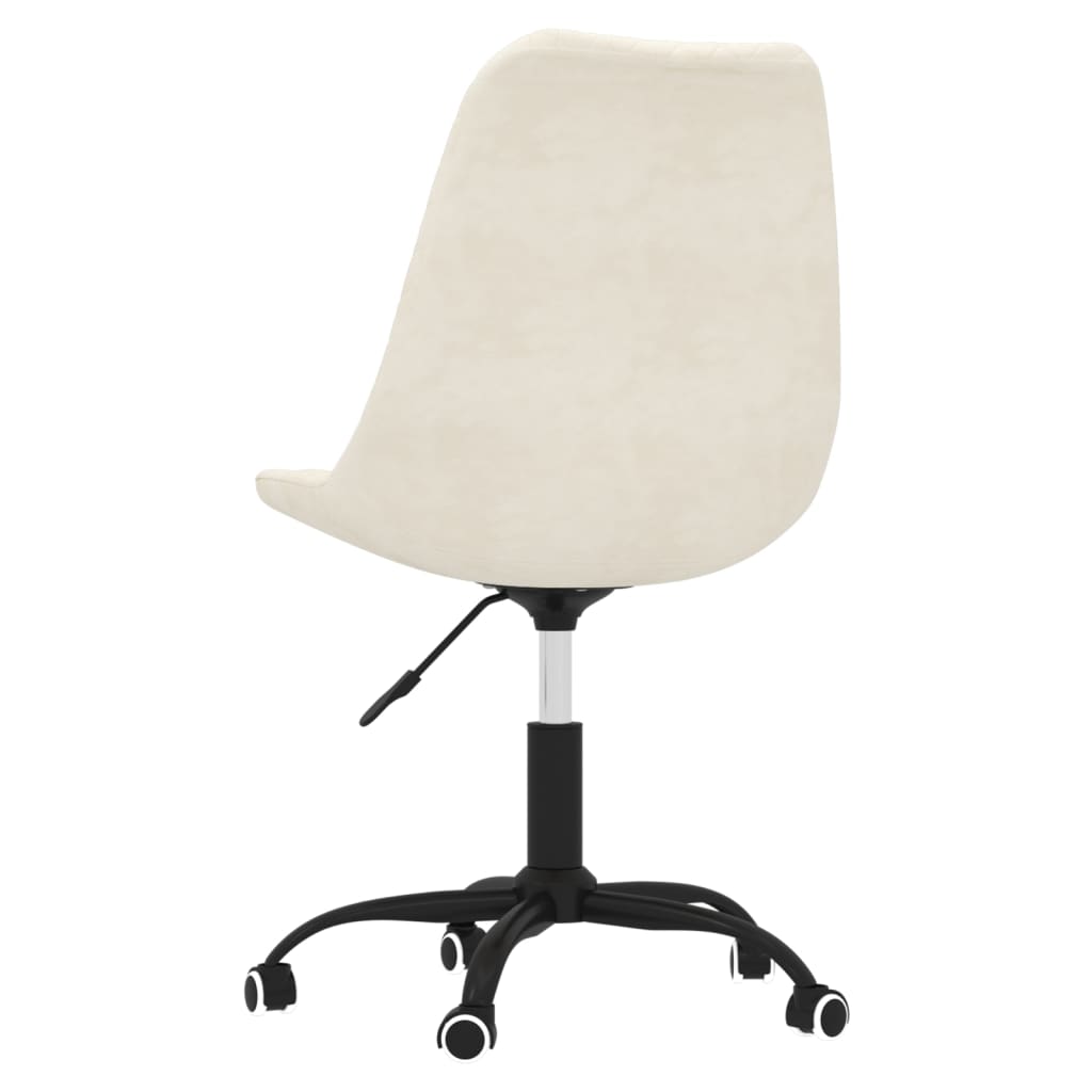 Bürostuhl Drehbar Creme Stoff