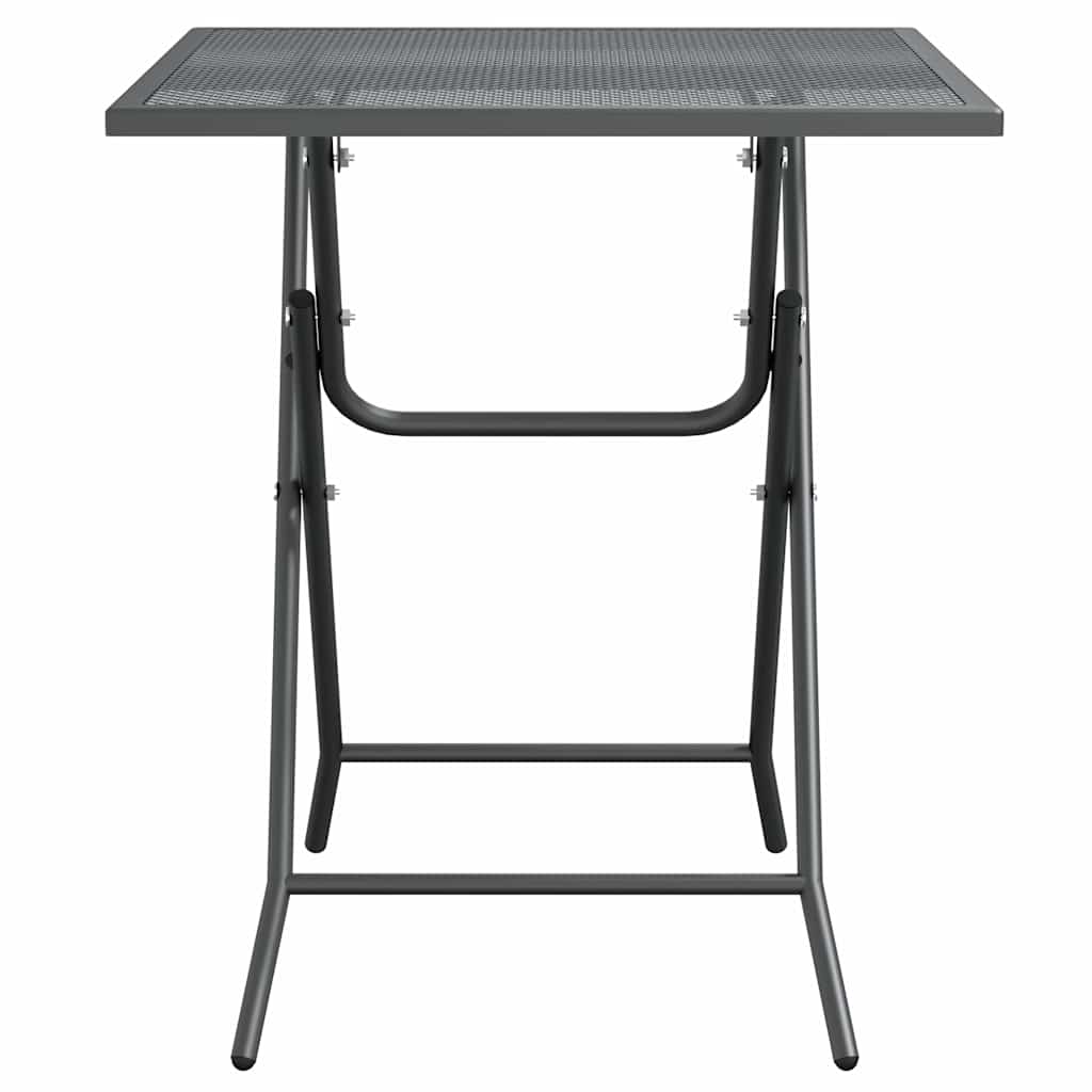 Gartentisch 60x60x72 cm Streckmetall Anthrazit