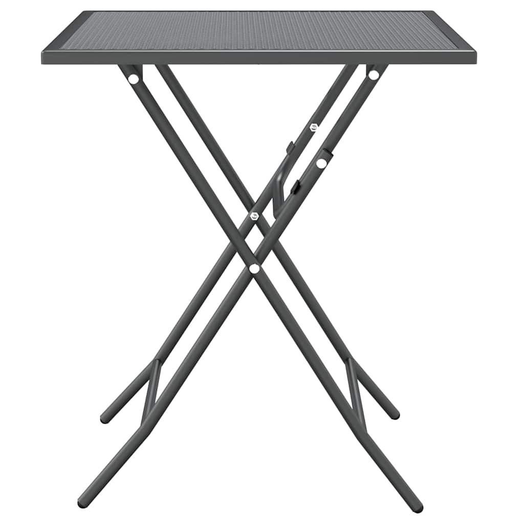 Gartentisch 60x60x72 cm Streckmetall Anthrazit