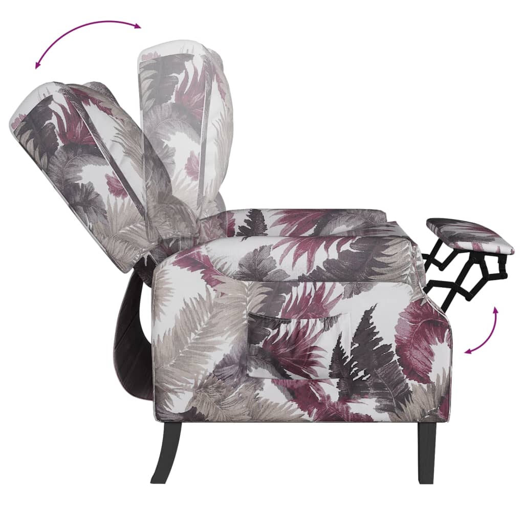 Relaxsessel Blumenmuster Stoff