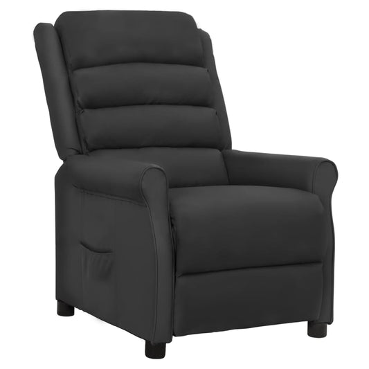 Relaxsessel Schwarz Kunstleder