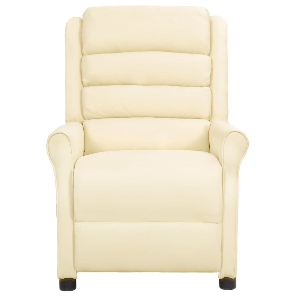 Relaxsessel Creme Kunstleder