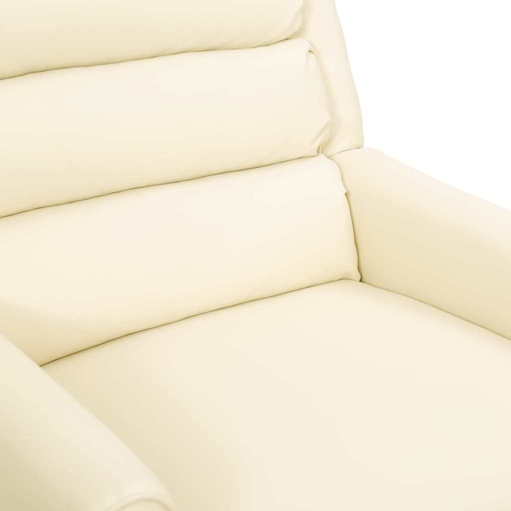 Relaxsessel Creme Kunstleder