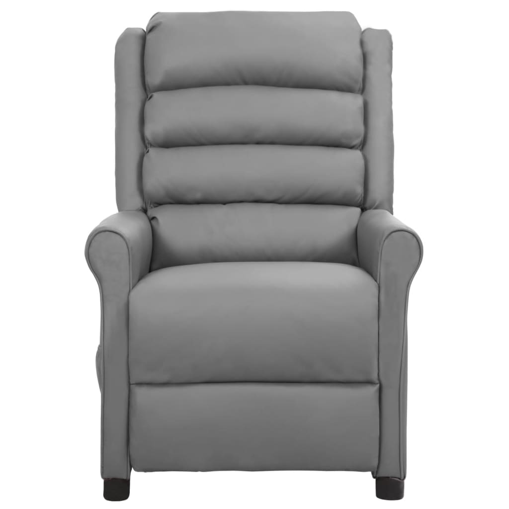 Relaxsessel Grau Kunstleder