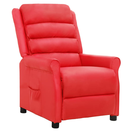 Relaxsessel Rot Kunstleder