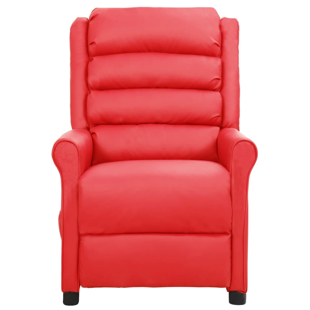 Relaxsessel Rot Kunstleder
