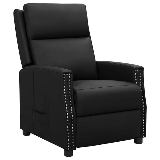 Relaxsessel Schwarz Kunstleder