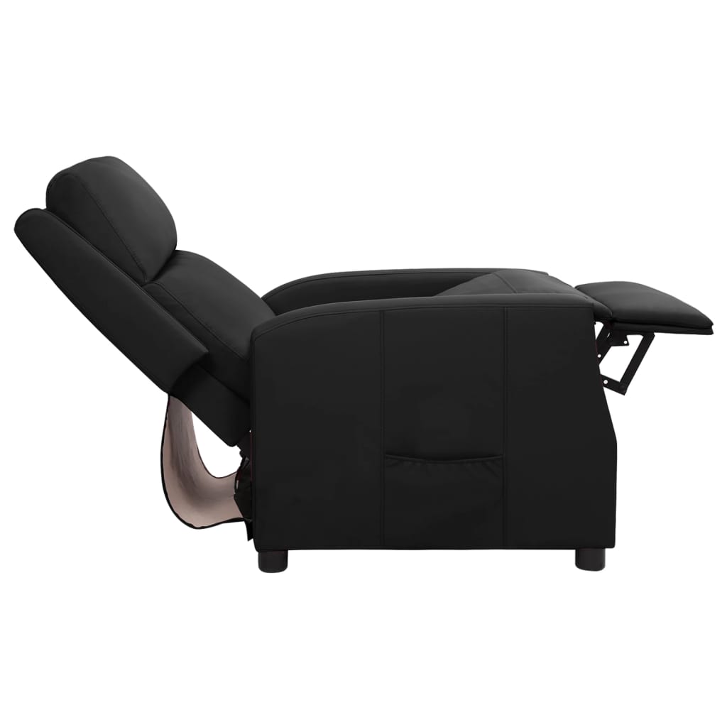 Relaxsessel Schwarz Kunstleder