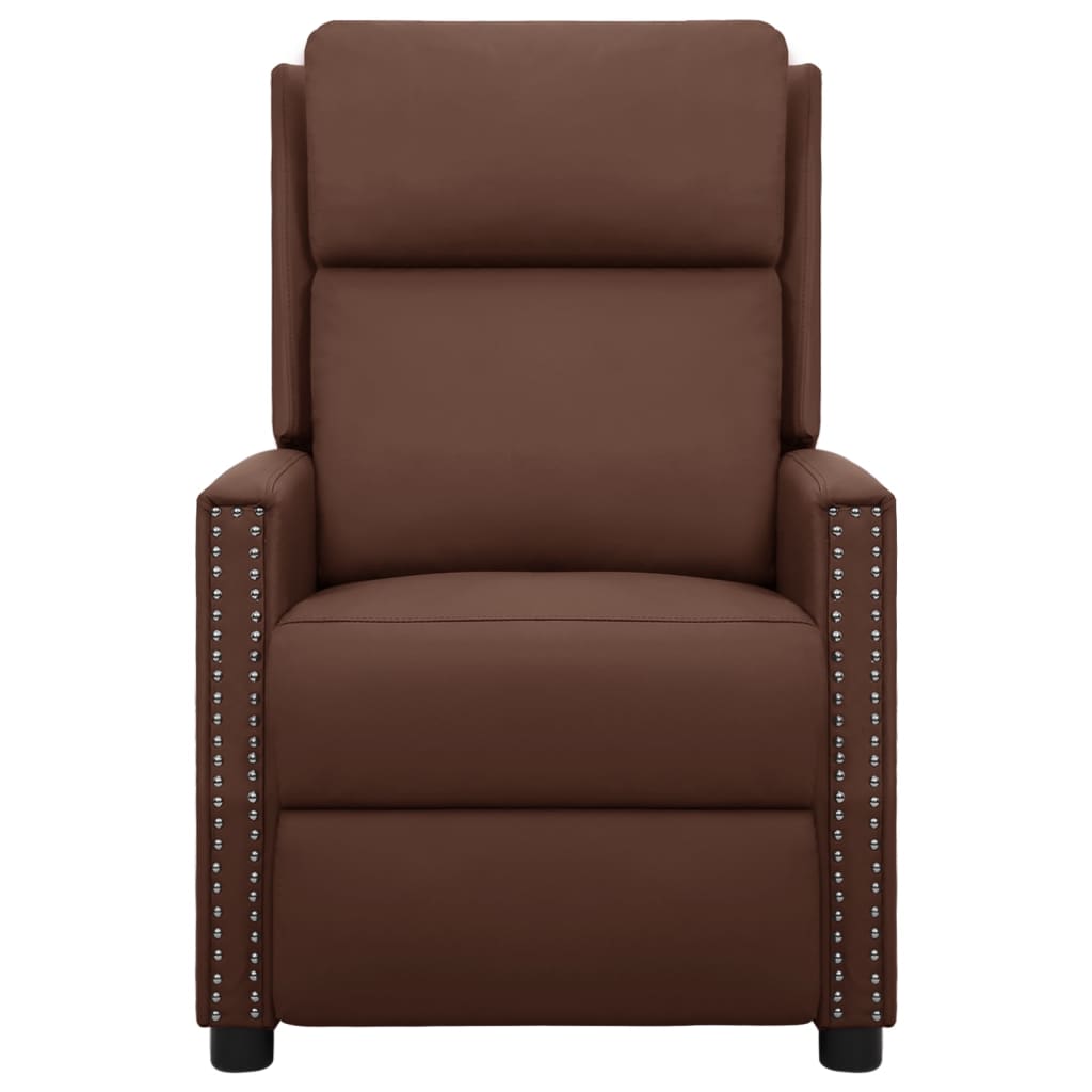 Relaxsessel Braun Kunstleder
