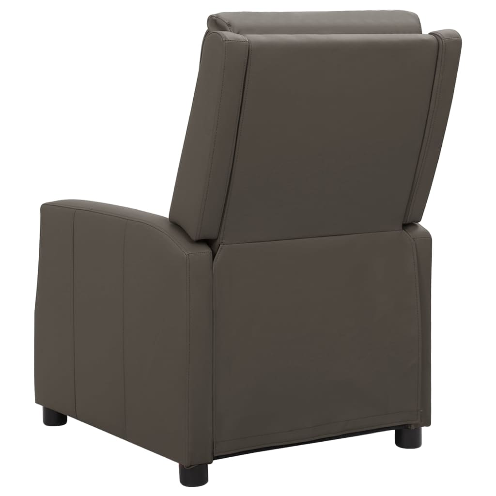 Relaxsessel Grau Kunstleder