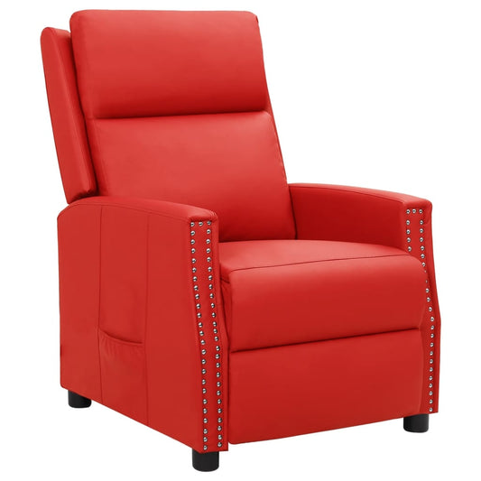 Relaxsessel Rot Kunstleder