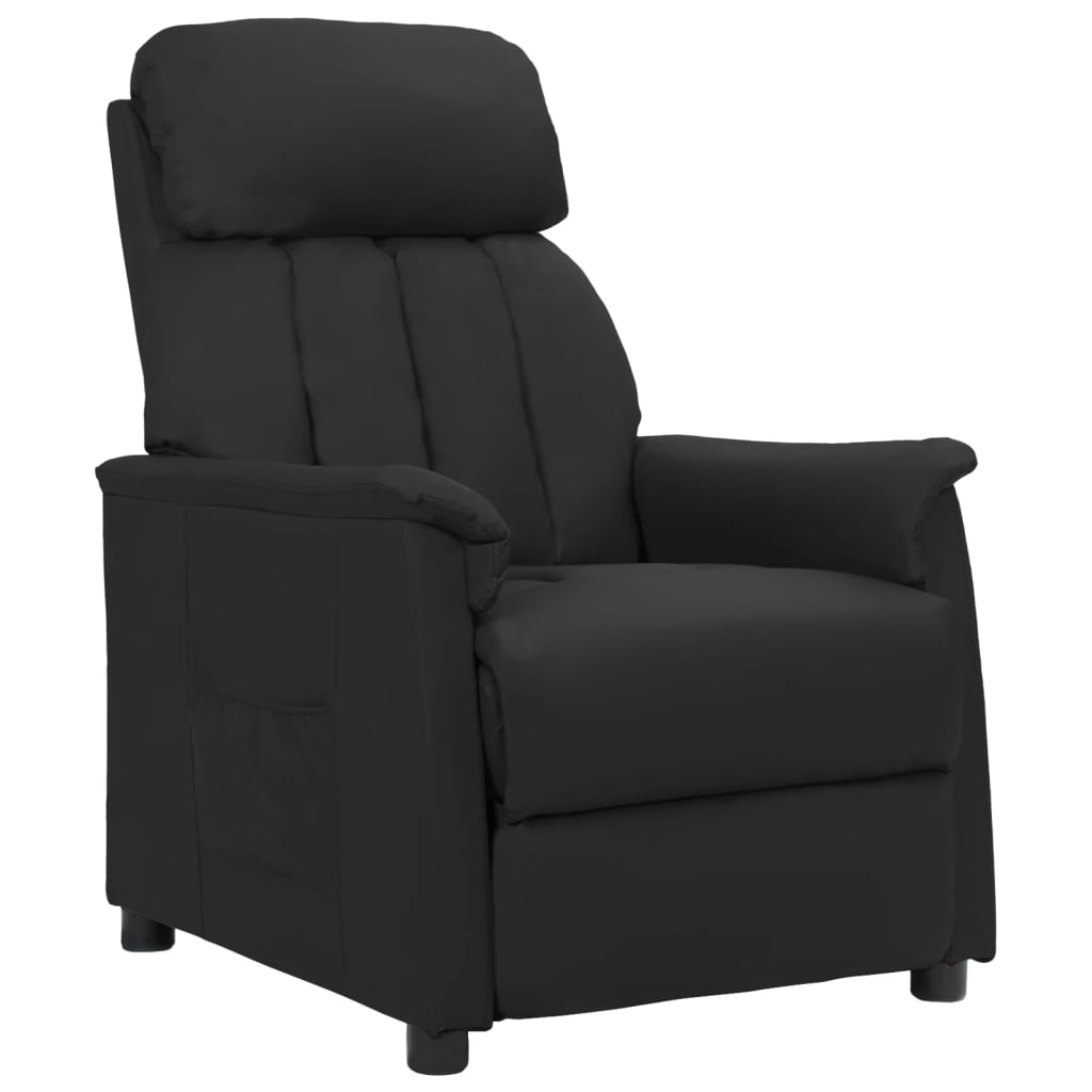 Relaxsessel Schwarz Kunstleder