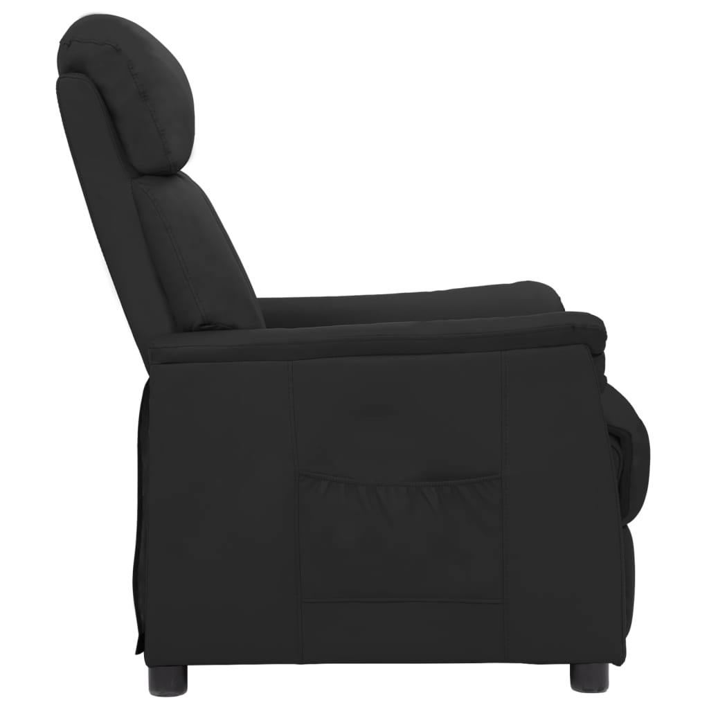 Relaxsessel Schwarz Kunstleder