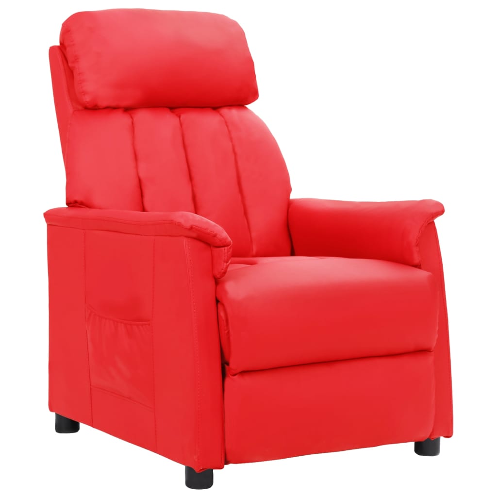 Relaxsessel Rot Kunstleder