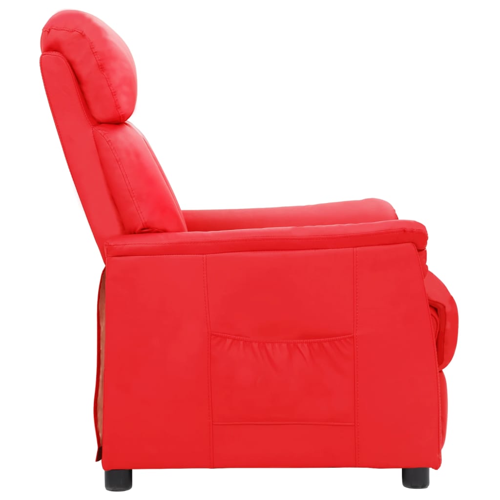 Relaxsessel Rot Kunstleder