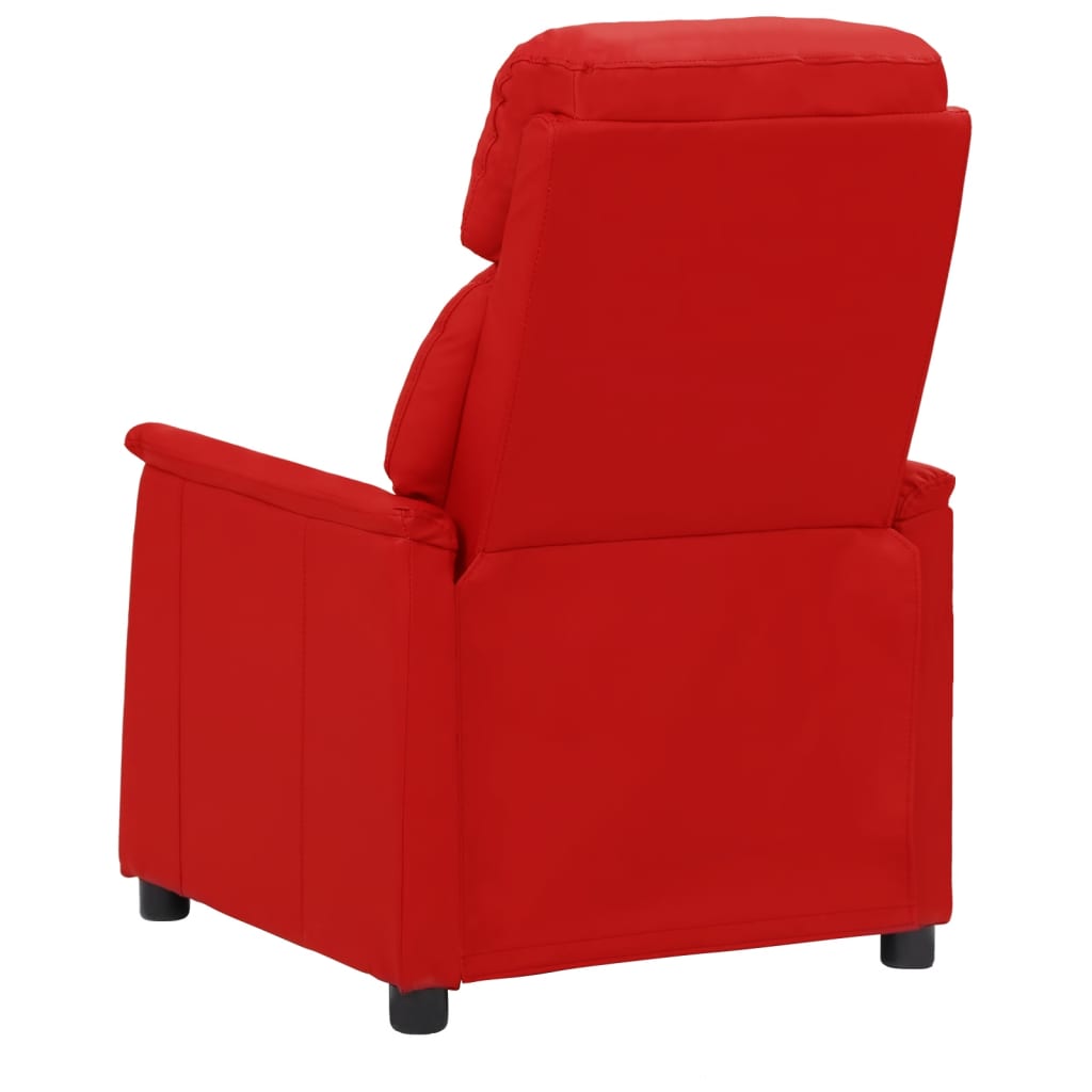 Relaxsessel Weinrot Kunstleder