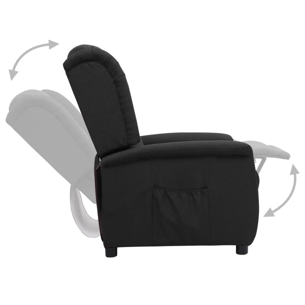 Relaxsessel Schwarz Stoff