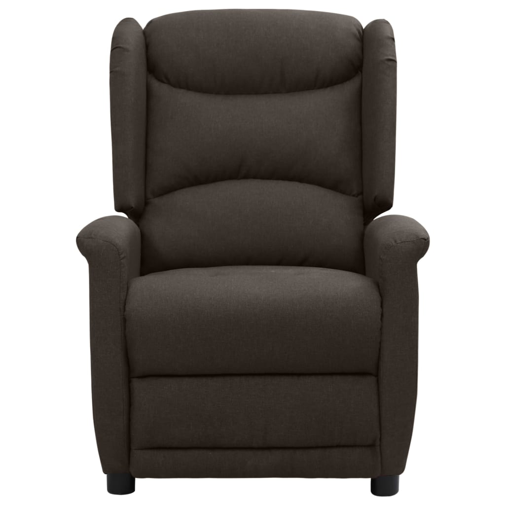 Relaxsessel Dunkelbraun Stoff