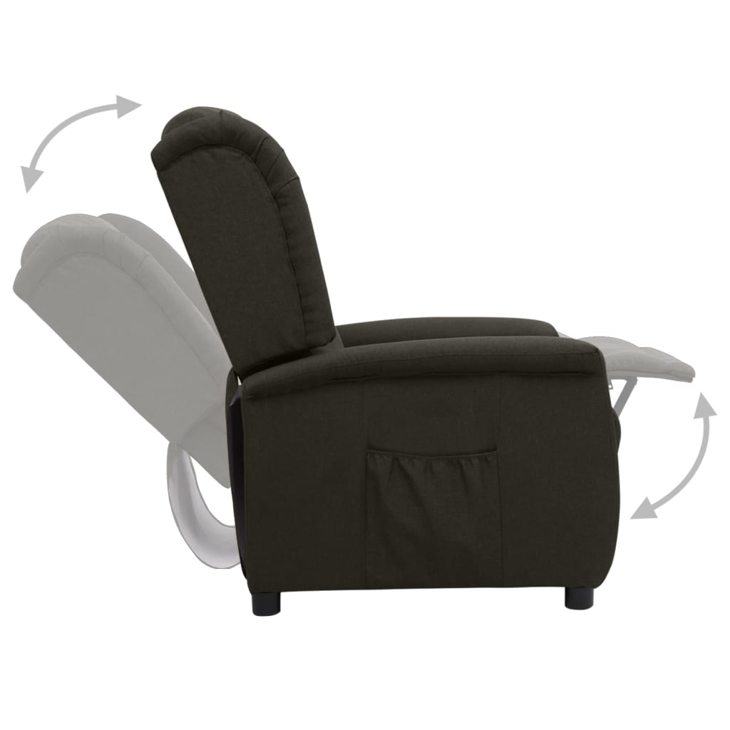 Relaxsessel Taupe Stoff