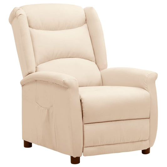 Relaxsessel Creme Stoff