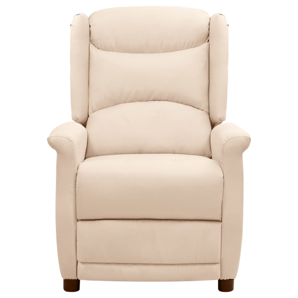 Relaxsessel Creme Stoff