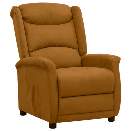 Relaxsessel Braun Mikrofasergewebe