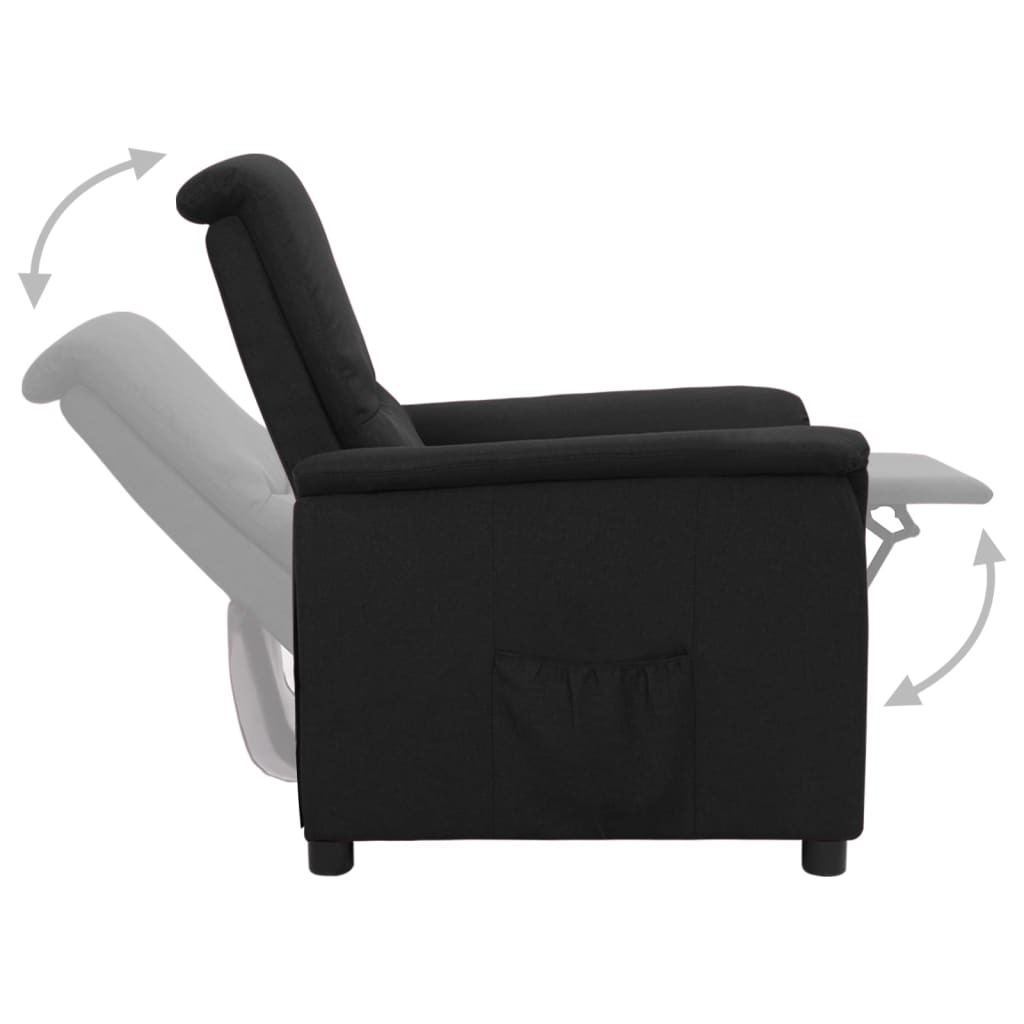 Relaxsessel Schwarz Stoff