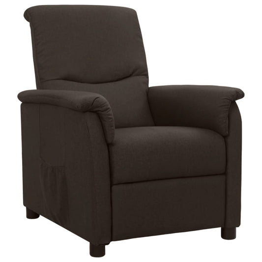 Relaxsessel Dunkelbraun Stoff
