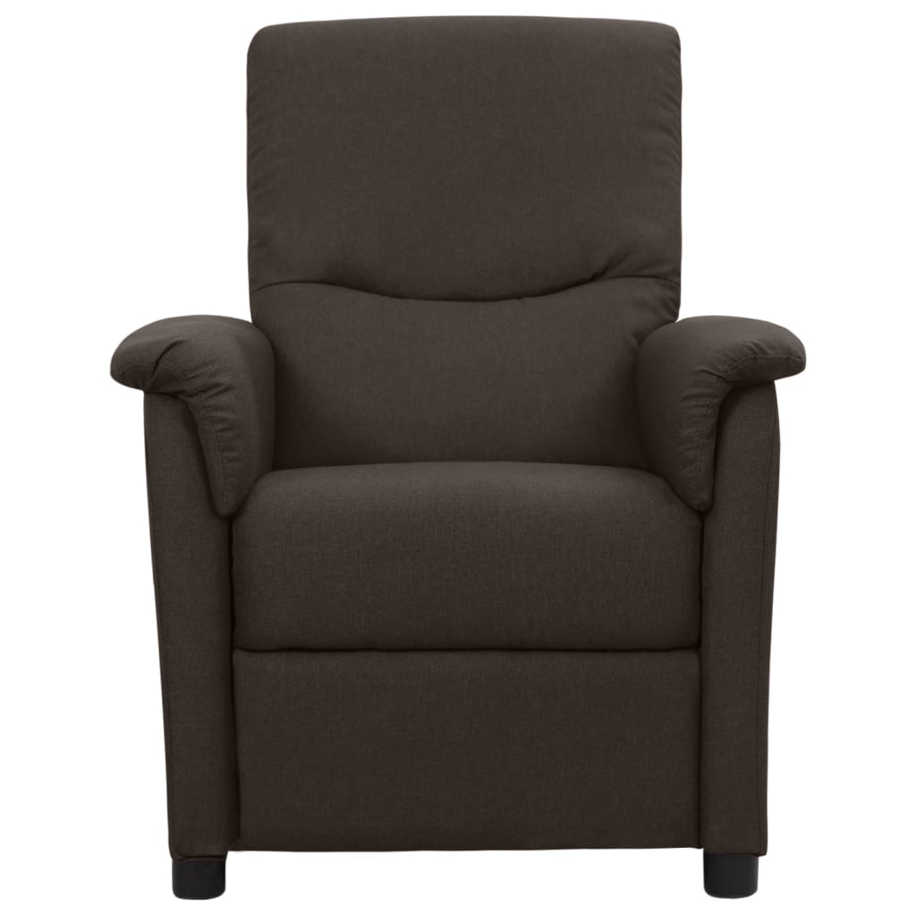 Relaxsessel Dunkelbraun Stoff