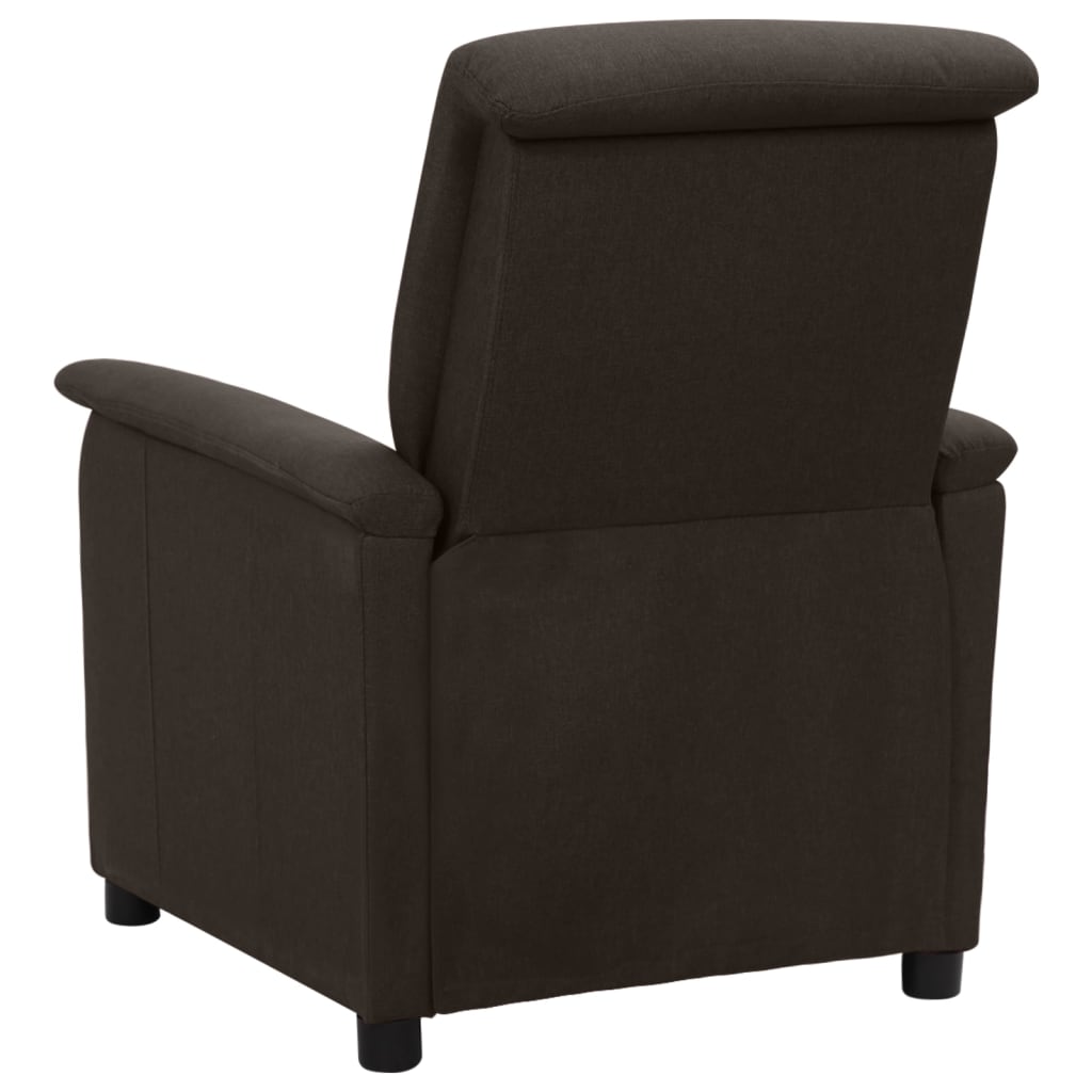 Relaxsessel Dunkelbraun Stoff