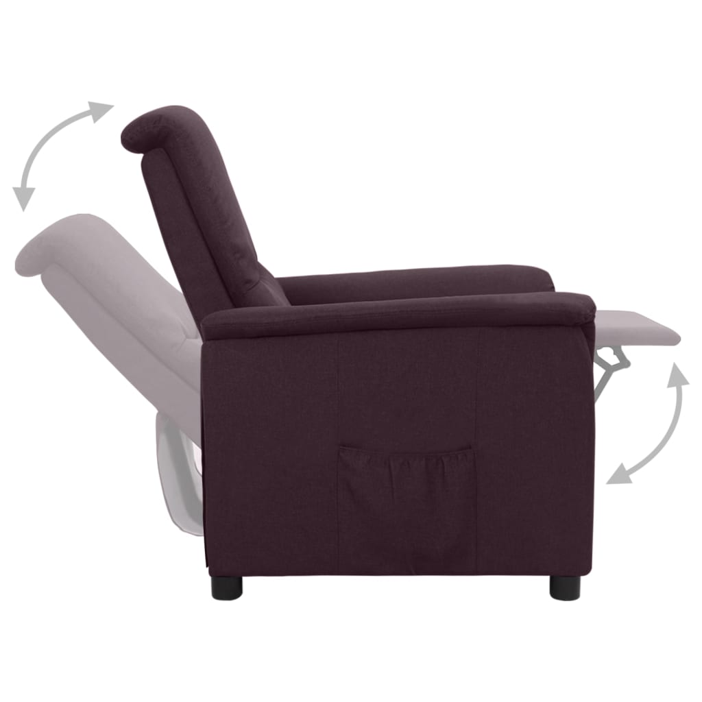 Relaxsessel Lila Stoff