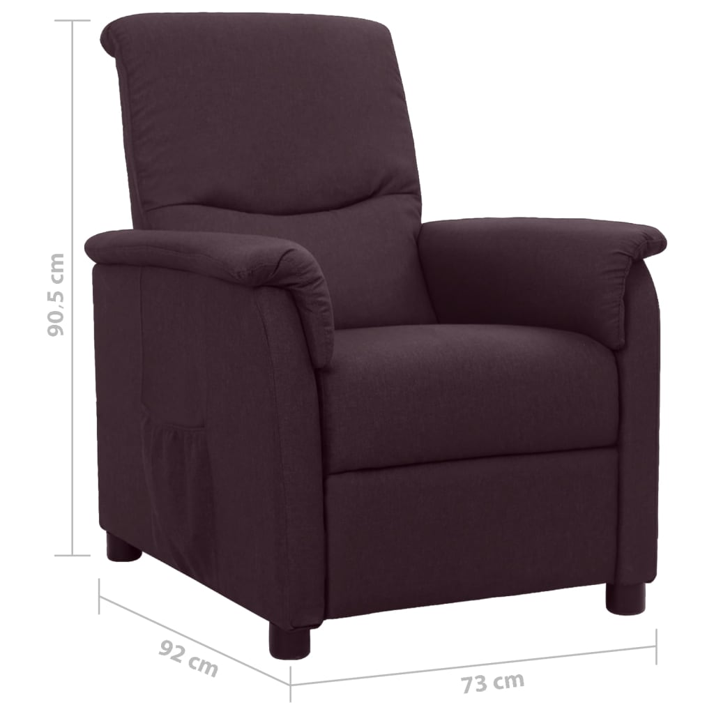 Relaxsessel Lila Stoff