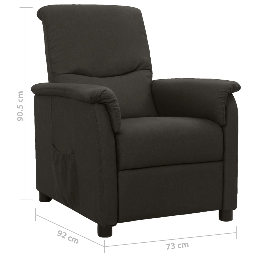 Relaxsessel Taupe Stoff