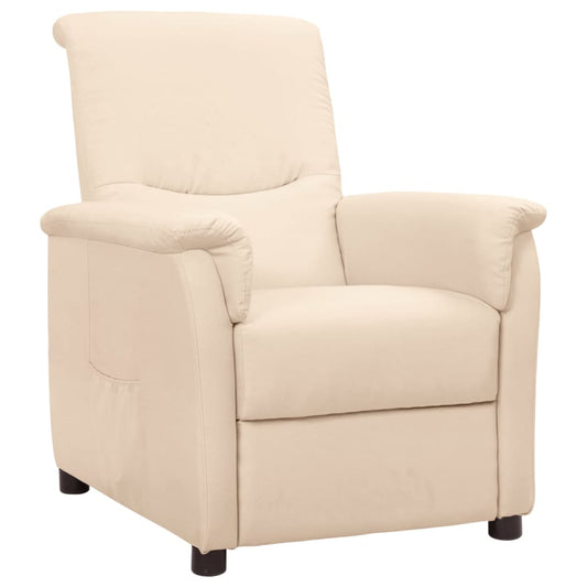 Relaxsessel Creme Stoff