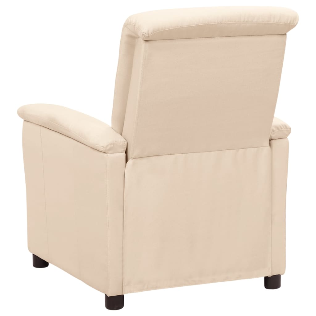 Relaxsessel Creme Stoff