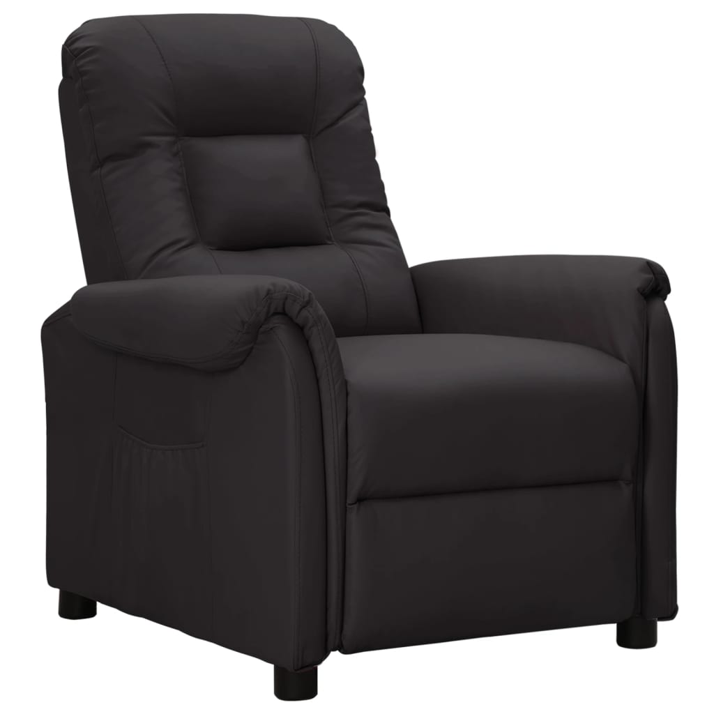 Relaxsessel Schwarz Kunstleder