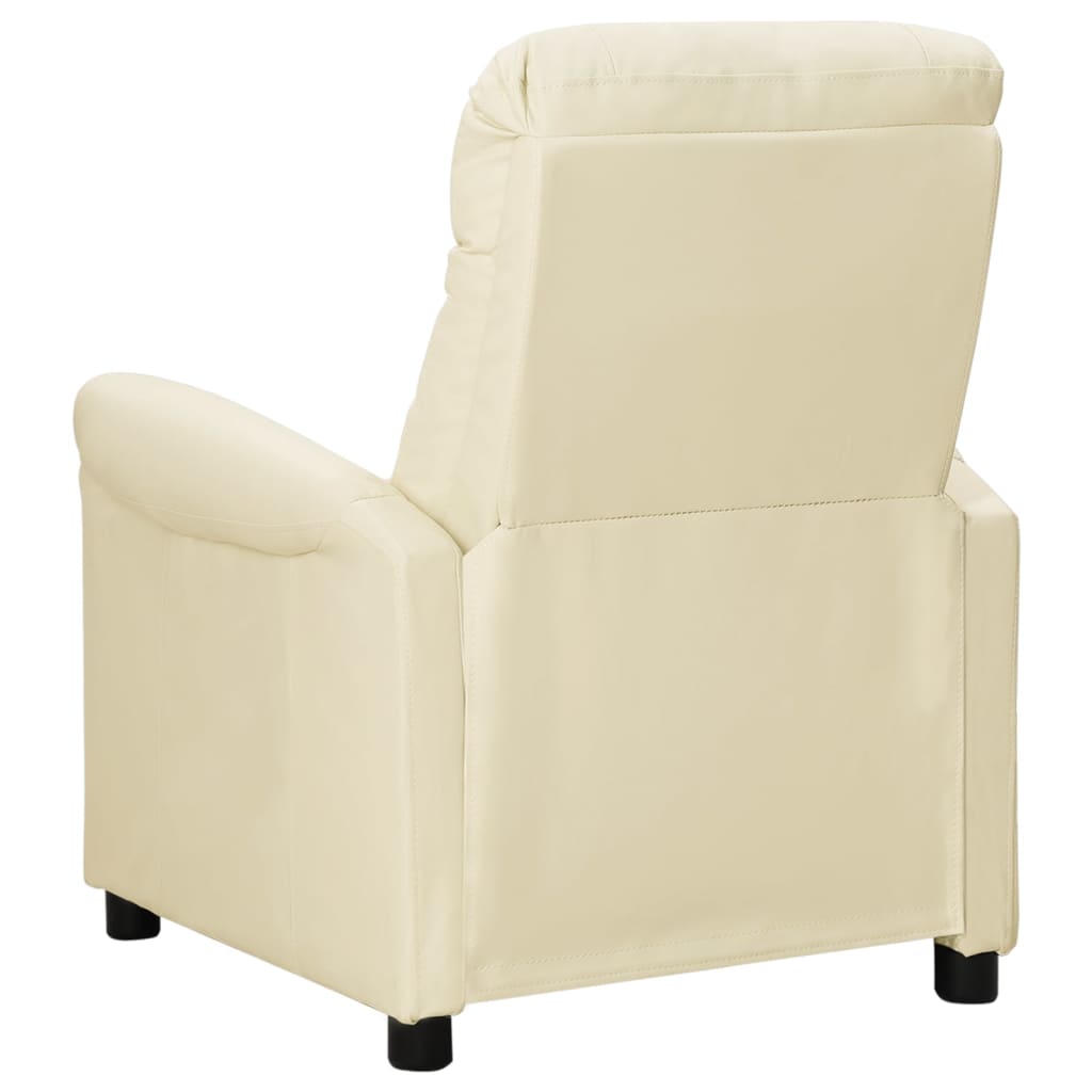 Relaxsessel Creme Kunstleder