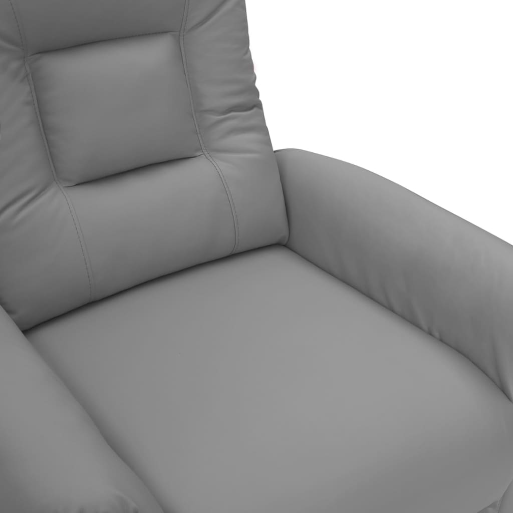 Relaxsessel Grau Kunstleder