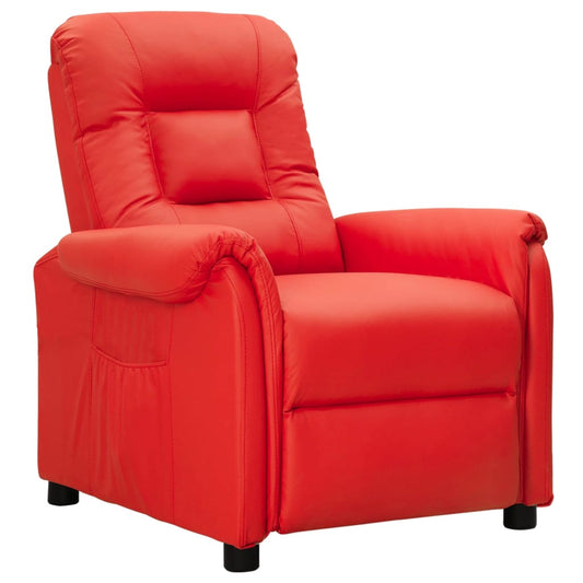 Relaxsessel Rot Kunstleder