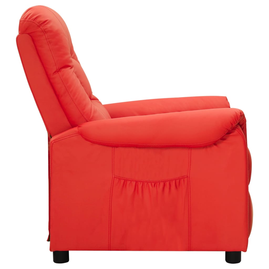 Relaxsessel Rot Kunstleder