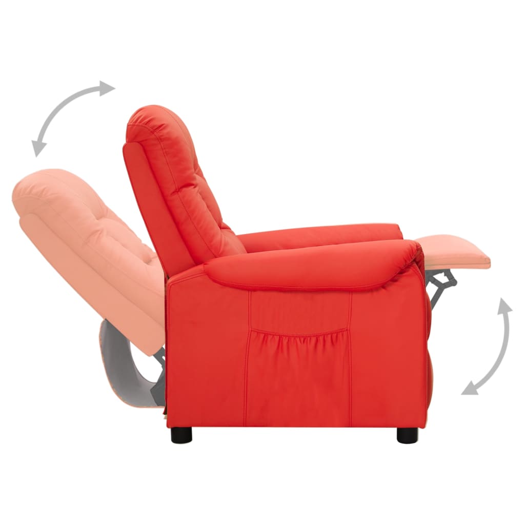 Relaxsessel Rot Kunstleder