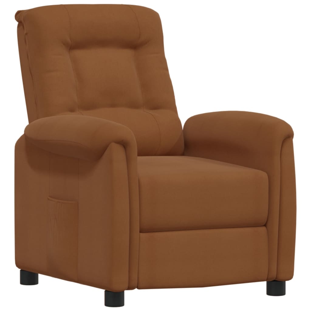Relaxsessel Braun Mikrofasergewebe