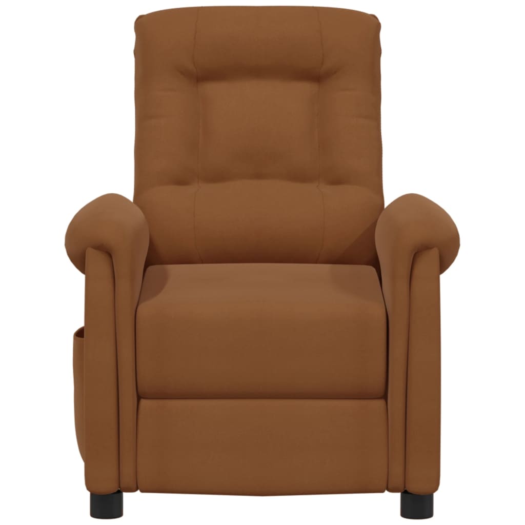 Relaxsessel Braun Mikrofasergewebe