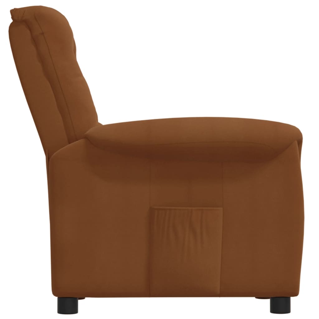 Relaxsessel Braun Mikrofasergewebe
