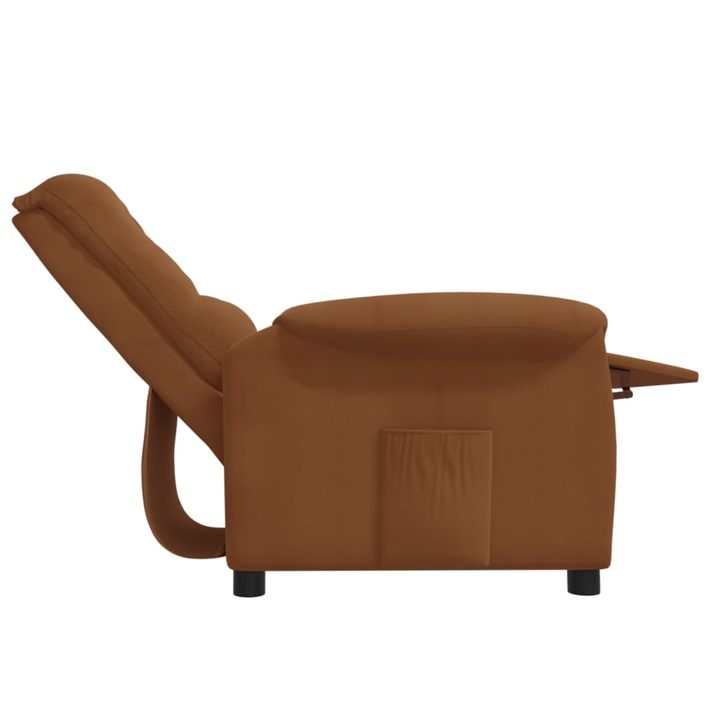 Relaxsessel Braun Mikrofasergewebe