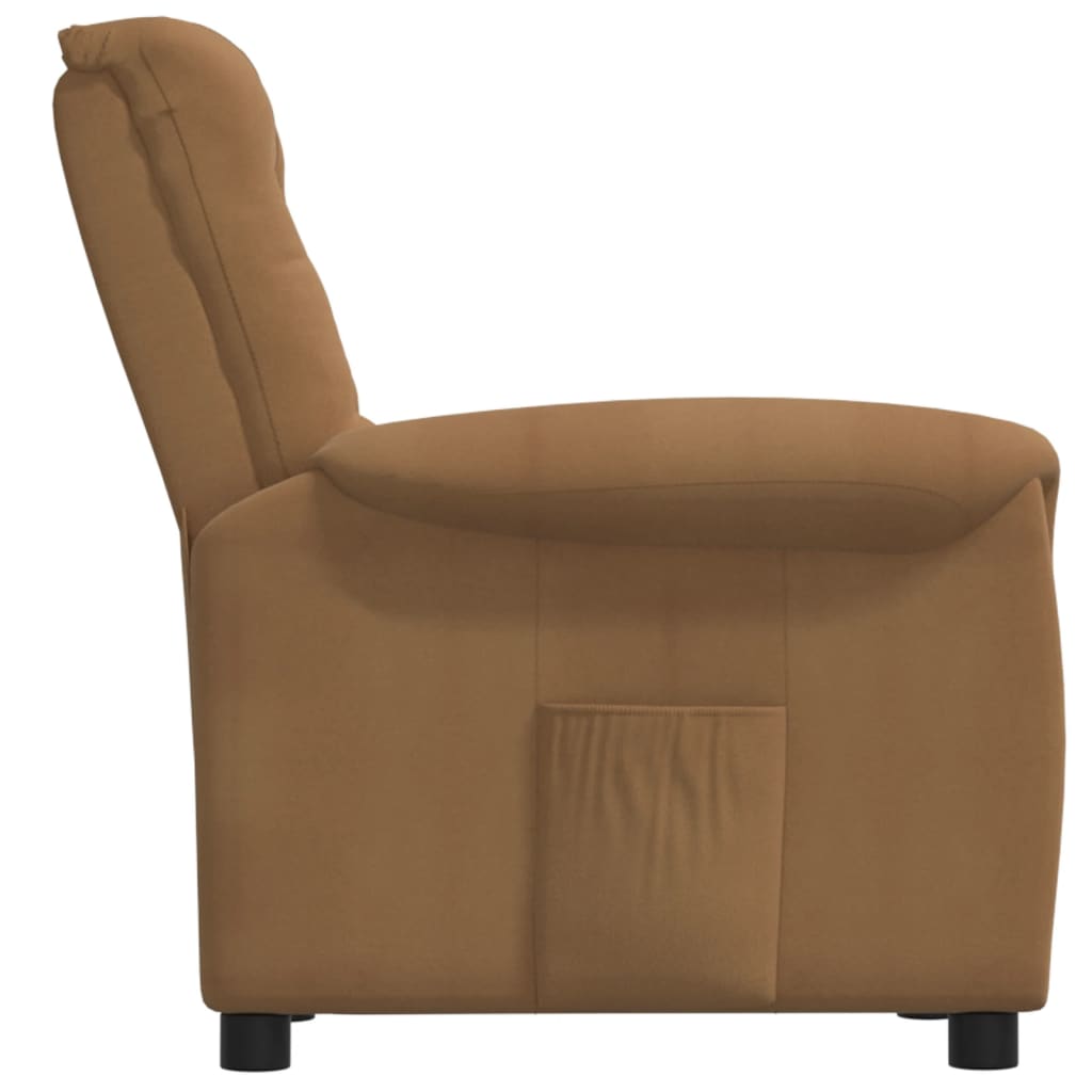 Relaxsessel Taupe Mikrofasergewebe