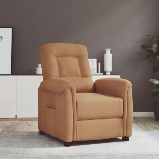 Relaxsessel Taupe Mikrofasergewebe