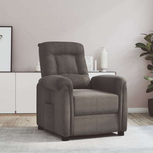 Relaxsessel Dunkelgrau Mikrofasergewebe